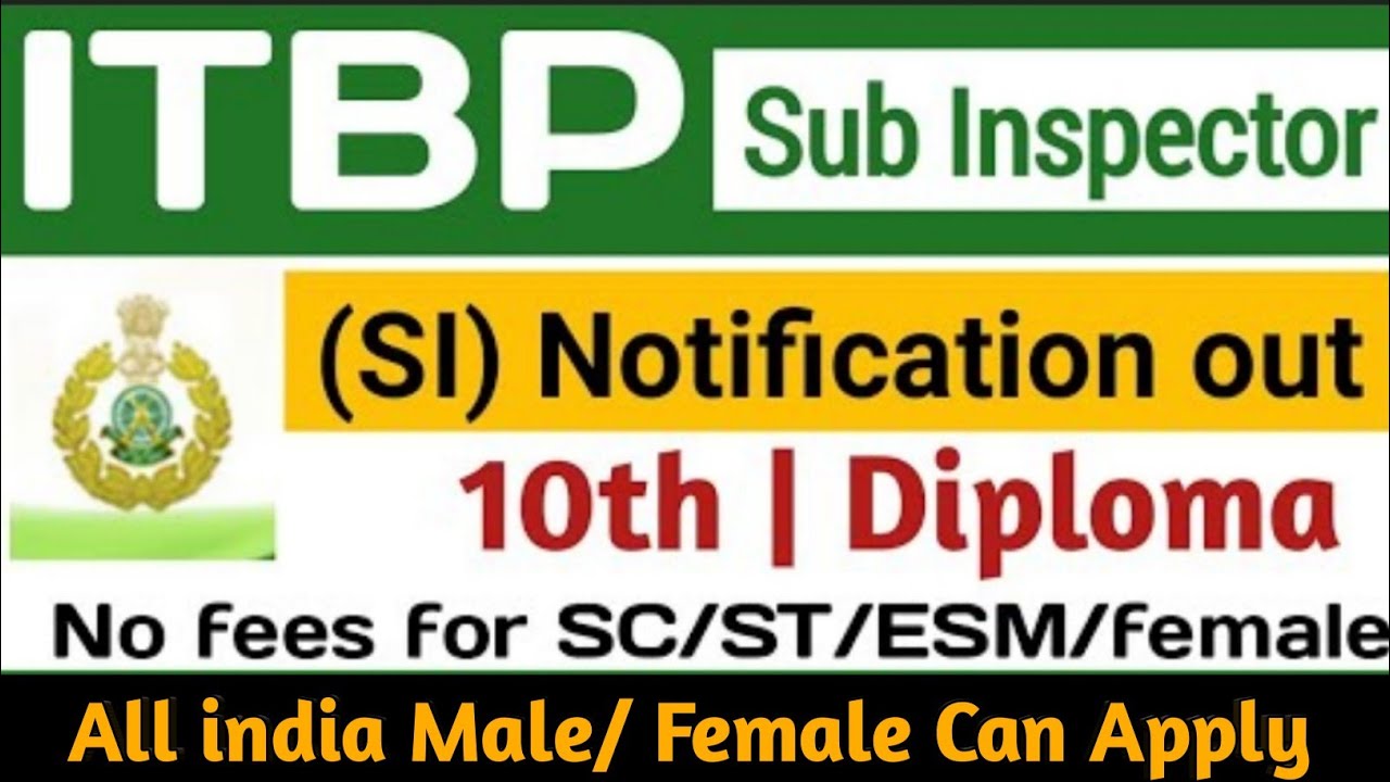ITBP Sub Inspector Online Application form 2022|| How to Registration ITBP New User Candidates