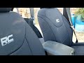 Rough Country Jeep Wrangler Unlimited JKU Neoprene Seat Cover Installation Install Review Amazon.com
