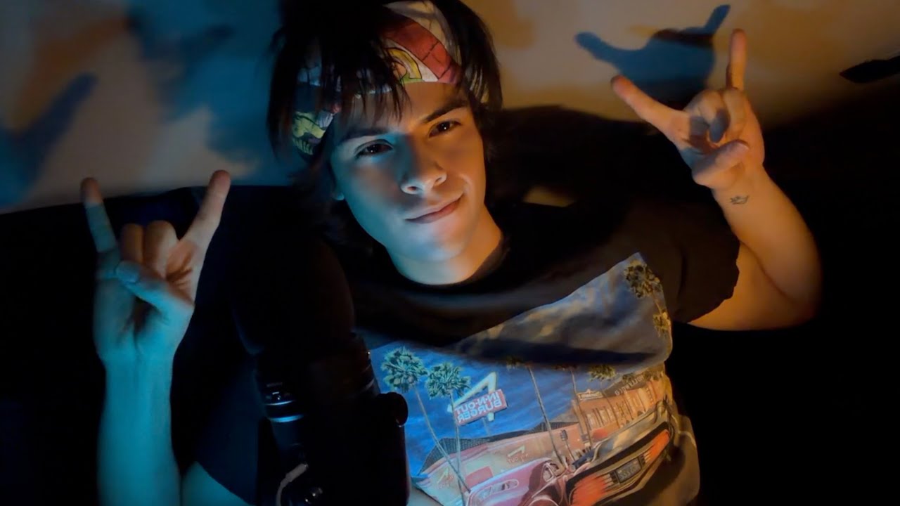 ASMR mouth sounds as it rains outside