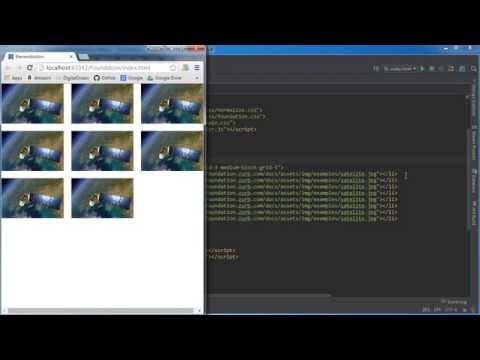 Foundation for Responsive Web Design Tutorial - 4 - Offset and Block Grid