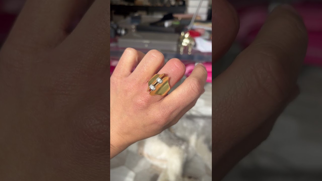 Vintage Diamond "Corset" Ring