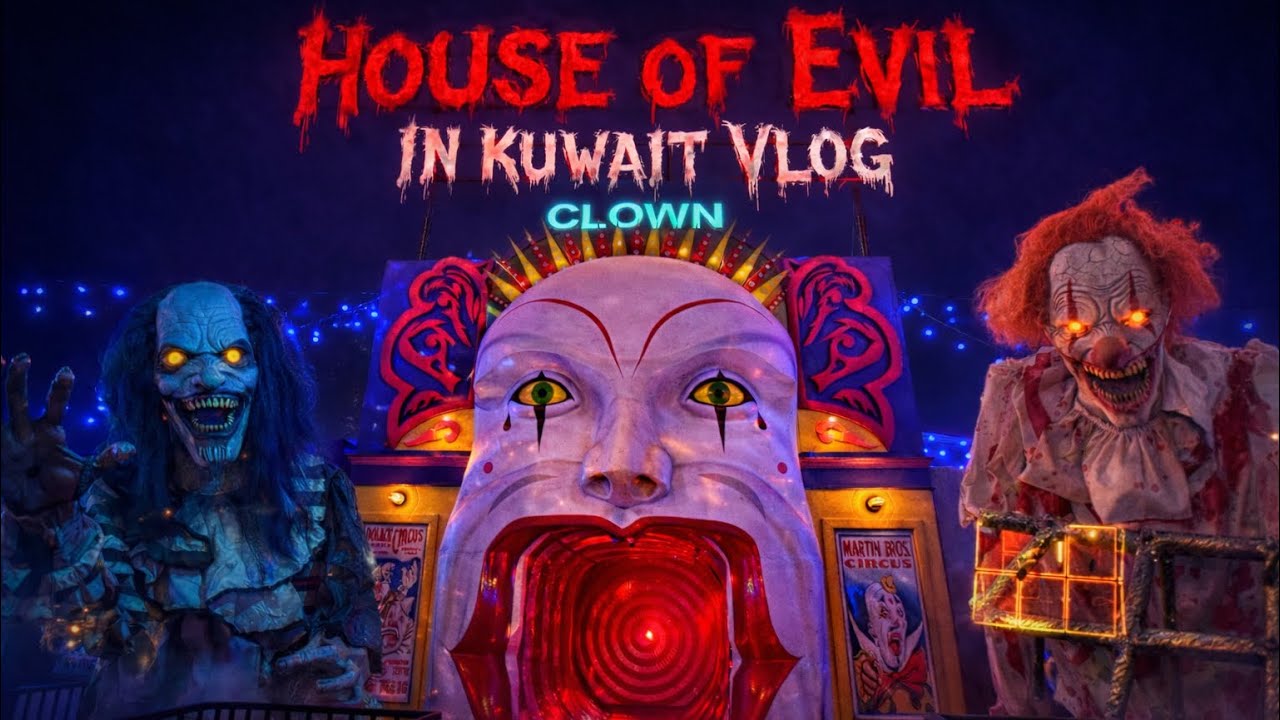 Haunted House in Kuwait Winter Wonderland Vlog 