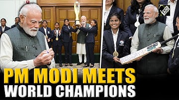 PM Modi meets victorious Women’s Blind Cricket Team after triumph at the T20 World Cup