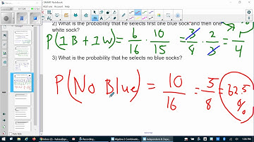 Algebra 2 Independent & Dependent Events Video