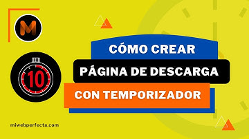 Cómo crear página de descarga con temporizador | HTML, CSS y JAVASCRIPT