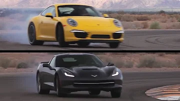 Corvette C7 v Porsche 991 Carrera S. On Track. - /CHRIS HARRIS ON CARS