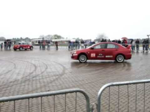 Evo X drifting