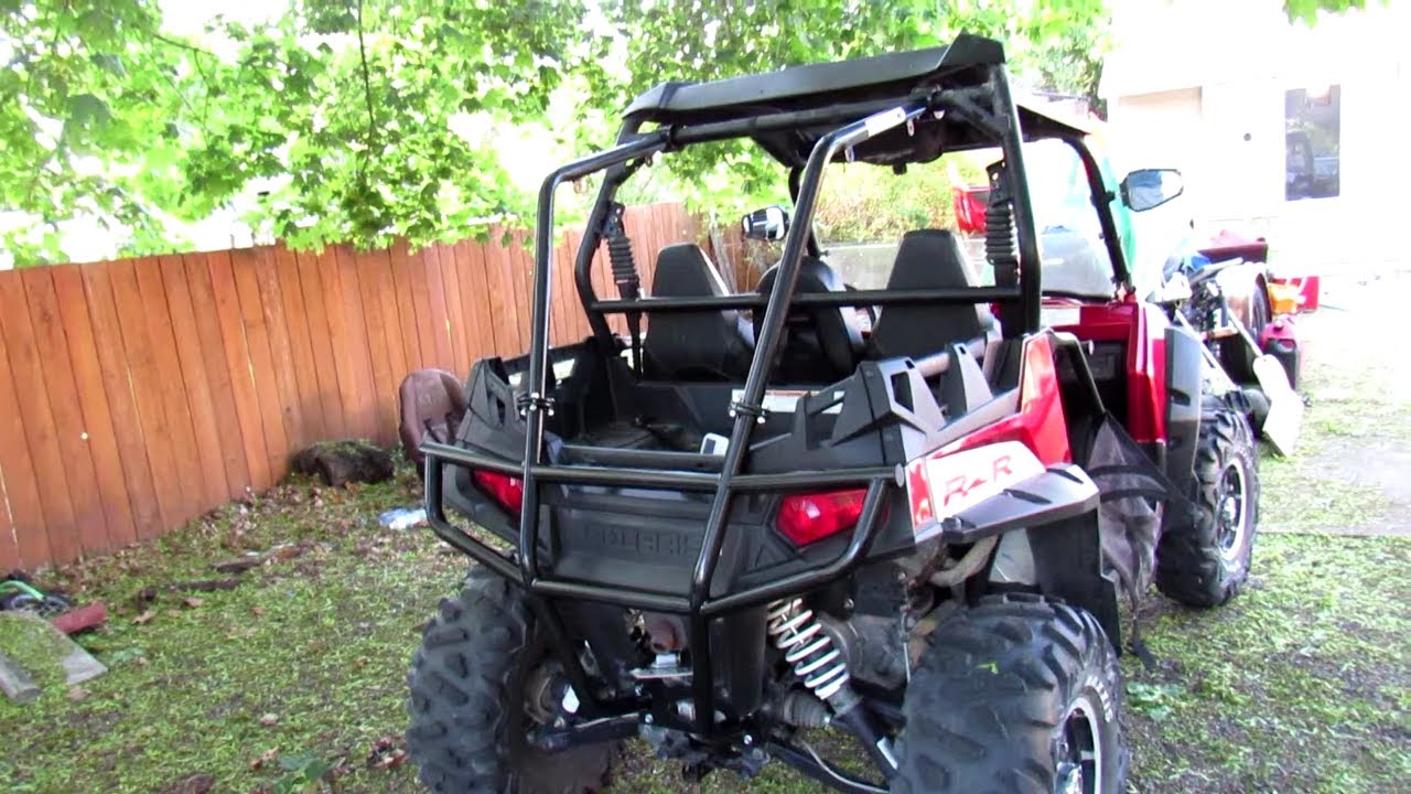 Tusk rear bumper for polaris rzr 800 - YouTube