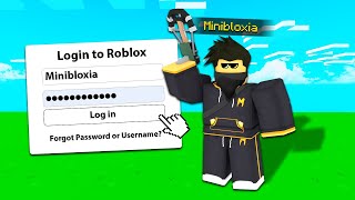 Impersonating MINIBLOXIA in Roblox Bedwars... @Rainway