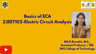Basics of ECA | ECA | SNS Institutions