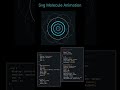 svg molecule animation ✨️ HTML I CSS #shortsfeed #shorts #viral