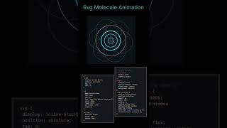svg molecule animation ✨️ HTML I CSS #shortsfeed #shorts #viral