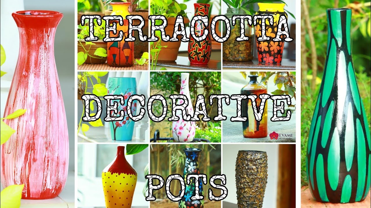 Terracotta decorative pots | Amazing collection of decorative terracotta pots | Evami pots