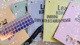 Unboxing learn! korean with bts package ...