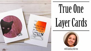 One Layer Cards