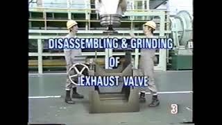 MITSUBISHI UEC LS Marine Diesel Engine - 06 disassembling of exhaust valve