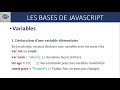 Bases de JavaScript : Notion de Variables