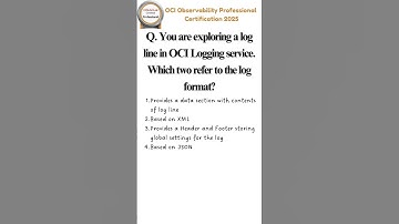 21 | OCI Observability Professional Certification 2025