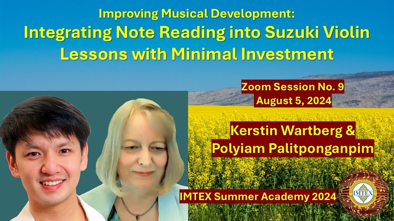 The Note Reading School with new online tools by Kerstin Wartberg & Toffee - IMTEX Summer Academy