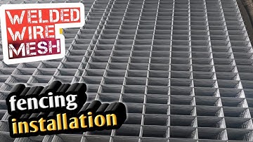 WELDED wire mesh ||  installation || fancing installation process || part 2