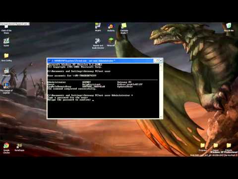 Tutorial - Change Password Of Any Account (CMD)