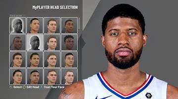 PAUL GEORGE FACE CREATION 2K20! HOW TO BUILD PAUL GEORGE IN NBA 2K20!