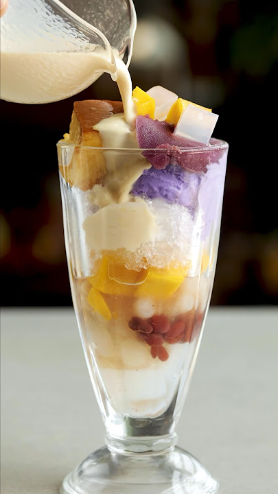 Halo-halo means “mix-mix” in Tagalog, and that’s the best way to eat it, too.