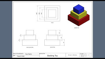 Stacking Toy Working Drawing - Autodesk Inventor 2020