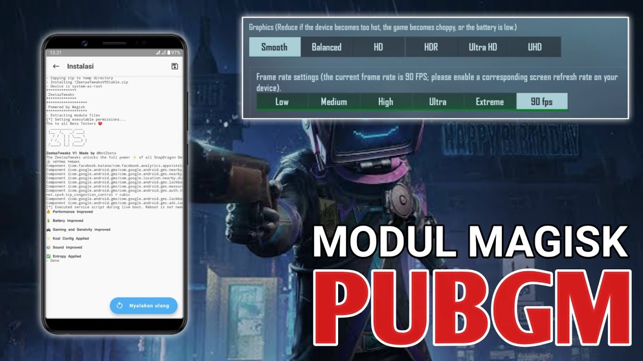 Module magisk gaming terbaik zeeta tweak perfromance buat pubg mobile