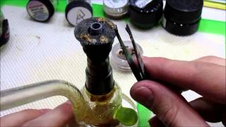 L'Eagle - 73 Micron Fullmelt Bubble Hash TI screen melt + carb cap - Jermichael