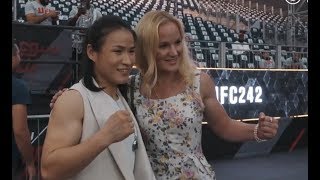 Weili Zhang (张伟丽) in Abu Dhabi for UFC 242: Khabib vs. Poirier