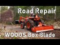 Gravel Road Repair with a Woods Box Blade! Best tool for the job!