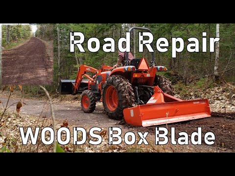 gravel-road-repair-with-a-woods-box-blade!-best-tool-for-the-job!