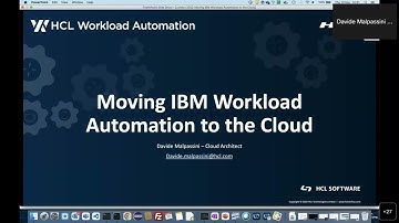 AIOps IBM Workload Automation User Group November 22 Session 3 Moving IWS to the Cloud