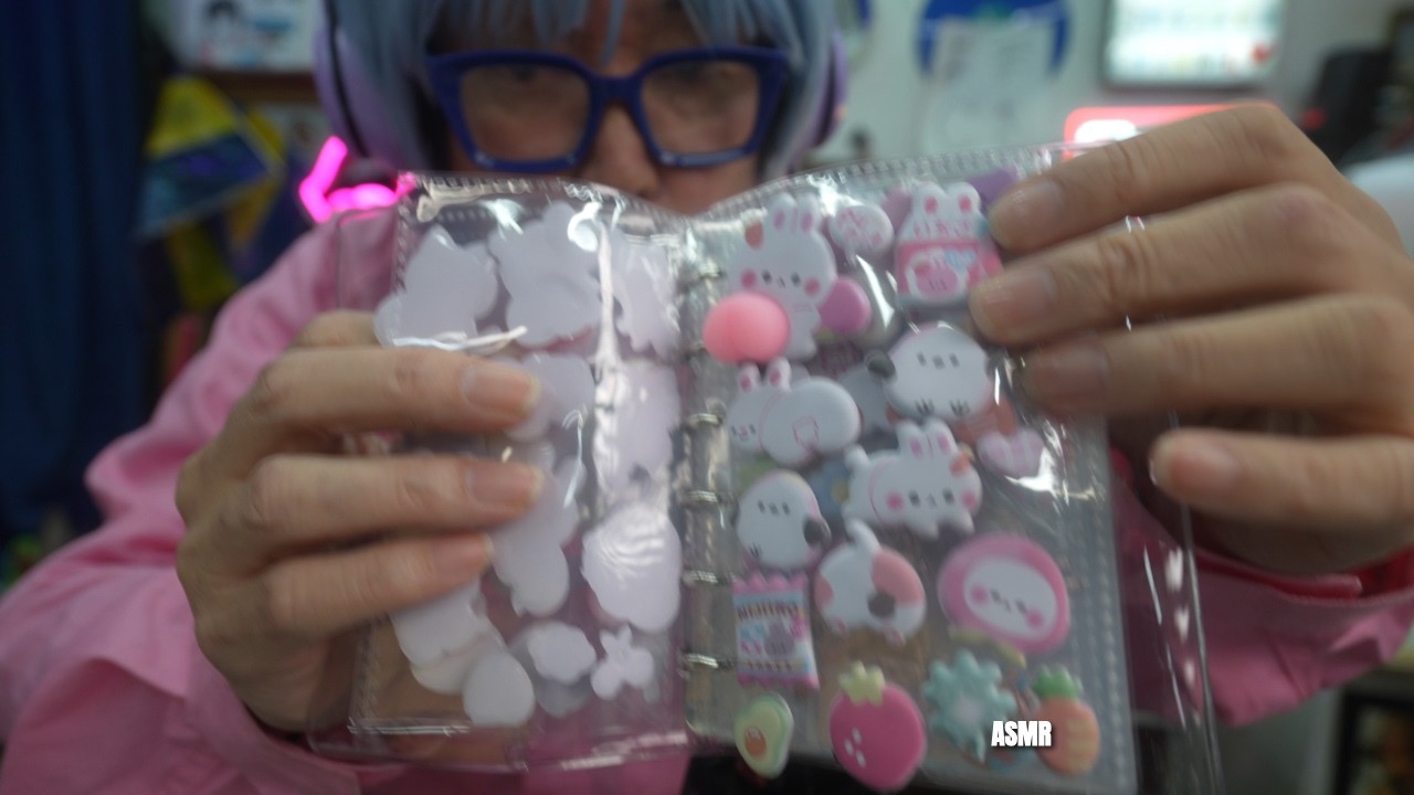 【シール帳】まさよCのかわちいシール帳ペタペタ【ASMR】Masayo C's KAWII Peta Peta Sticker Deco Log