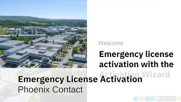 Activation of the PLCnext Engineer Emergency License with the Activation Wizard