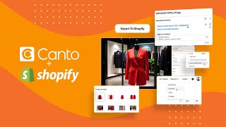 Publish products to Shopify in one click with Canto
