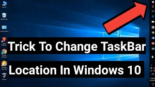 How to Change Taskbar Location in Windows 10 | Computer Tips And Tricks | Taskbar Tips
