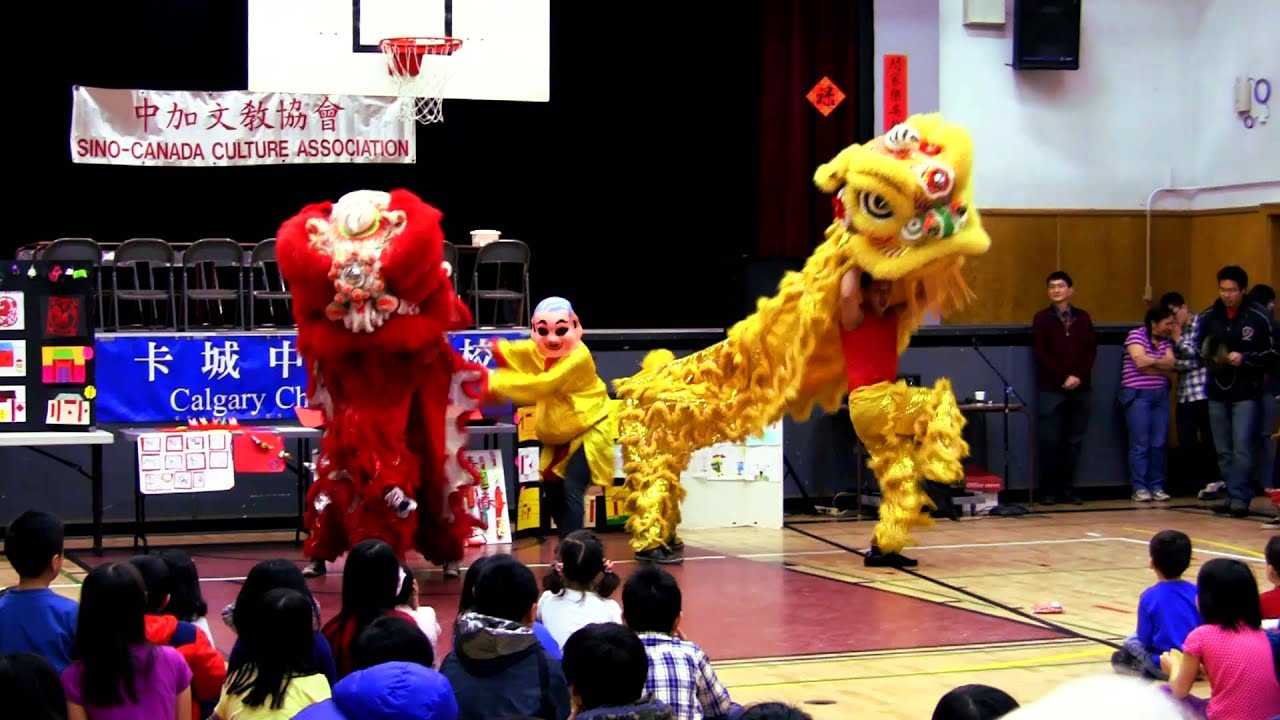Jing Wo at Woodman Junior High Lion Dance Calgary 2014