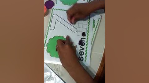 tutorial playdough number mat