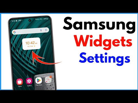 Samsung Galaxy Widget Settings | How To Set Widget In Samsung