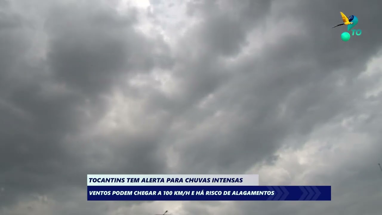 Tocantins tem alerta para chuvas intensas