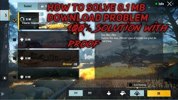 BGMI MAP DOWNLOAD 0.1 MB PROBLEM 100% FIX WITH LIVE PROOF ❤️