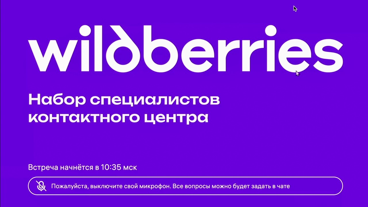 Собеседование/Лекция в «Wildberries» (Перезалив с Основного Канала)
