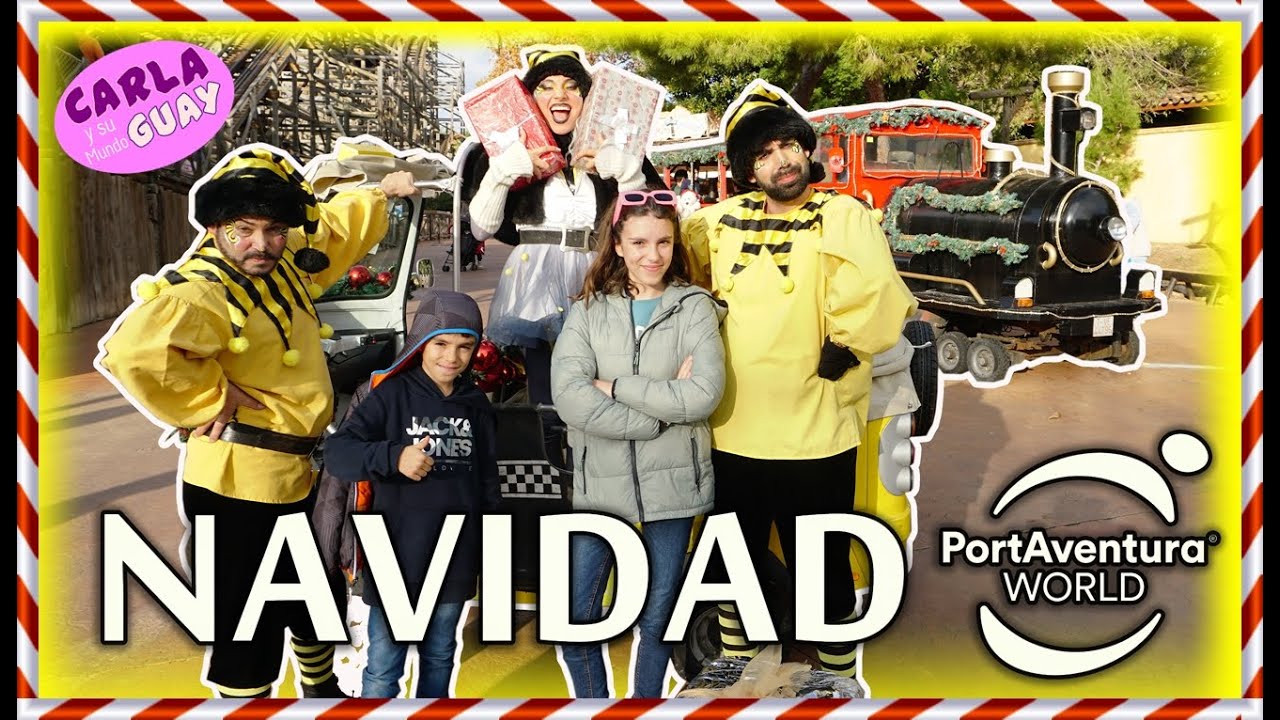 NAVIDAD en PORTAVENTURA  🎢⛄ | Carla y su Mundo Guay 🎄| El bosque encantado de Papa Noel 🎅
