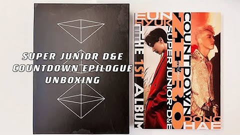 Unboxing ♡ SUPER JUNIOR D&E The 1st Album ‘COUNTDOWN’ ZERO Ver. (Epilogue)