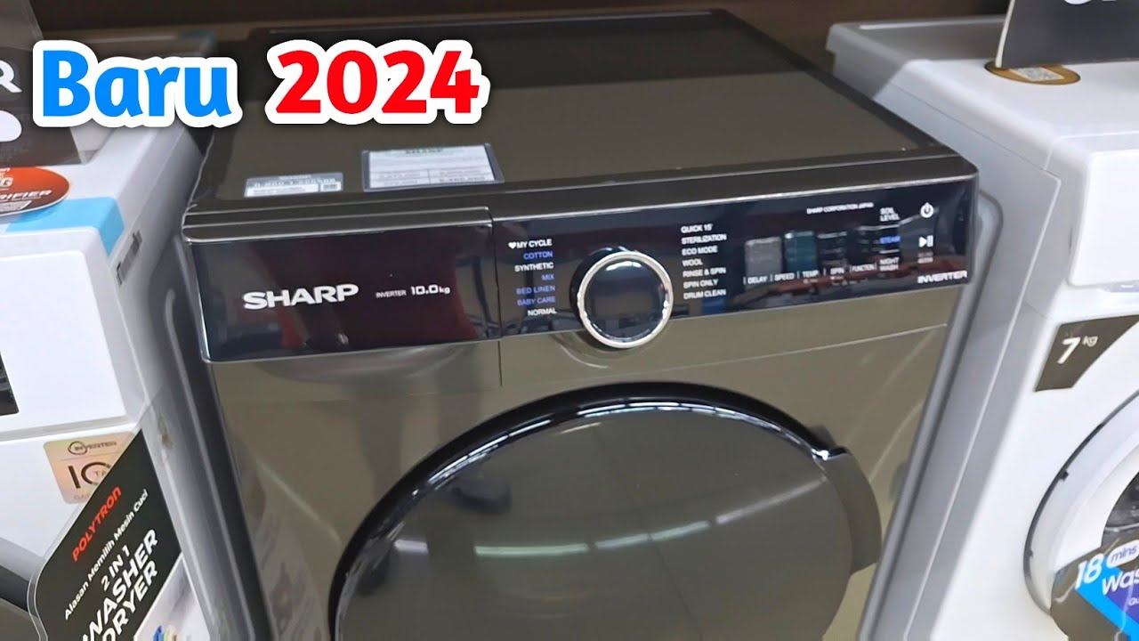 MESIN CUCI FRONT LOADING SHARP ES-FL1410MSX Terbaru