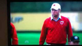 Jeff Overton goes nuts at the Ryder Cup