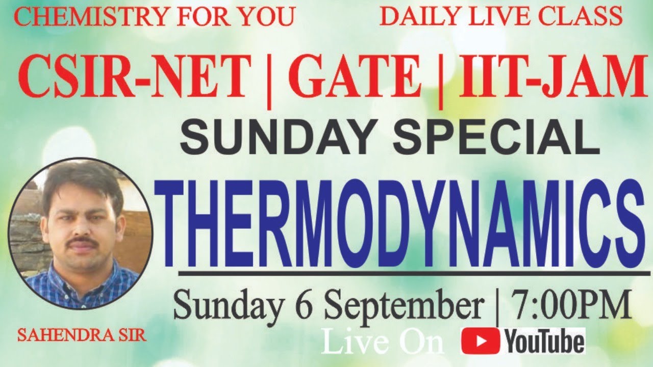 CSIR NET/GATE THERMODYNAMICS LEC- 8