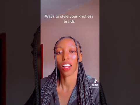 ways to style your knotless braids. #shorts #knotlessbraids
